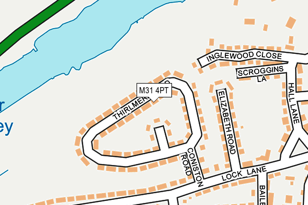 M31 4PT map - OS OpenMap – Local (Ordnance Survey)