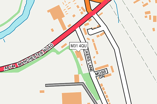 M31 4QU map - OS OpenMap – Local (Ordnance Survey)