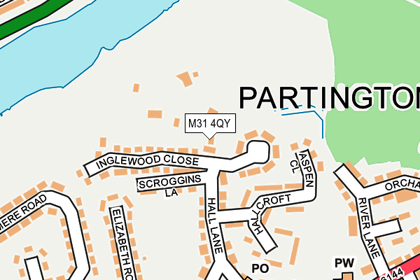 M31 4QY map - OS OpenMap – Local (Ordnance Survey)