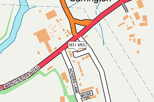 M31 4RG map - OS OpenMap – Local (Ordnance Survey)