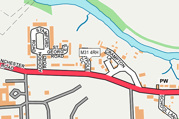 M31 4RH map - OS OpenMap – Local (Ordnance Survey)