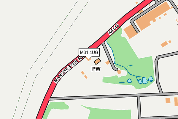 M31 4UG map - OS OpenMap – Local (Ordnance Survey)