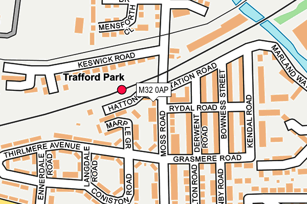 M32 0AP map - OS OpenMap – Local (Ordnance Survey)