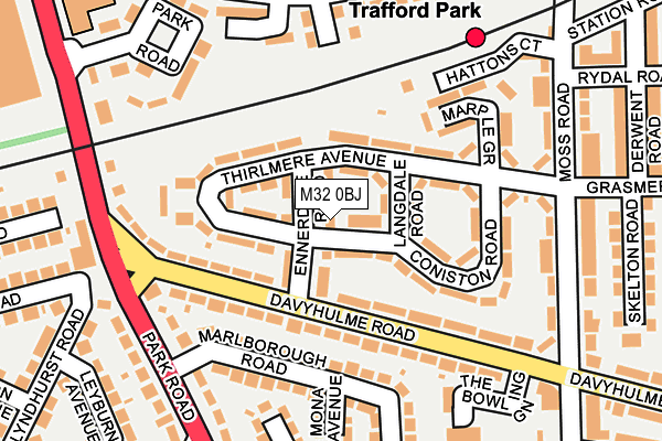 M32 0BJ map - OS OpenMap – Local (Ordnance Survey)