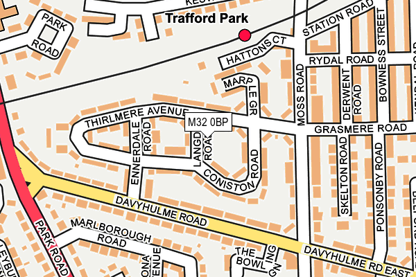 M32 0BP map - OS OpenMap – Local (Ordnance Survey)