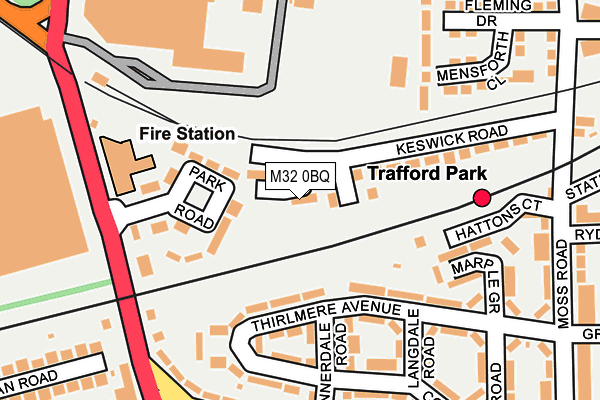 M32 0BQ map - OS OpenMap – Local (Ordnance Survey)