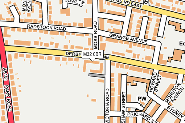 M32 0BR map - OS OpenMap – Local (Ordnance Survey)