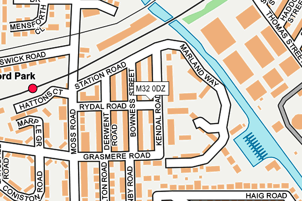 M32 0DZ map - OS OpenMap – Local (Ordnance Survey)