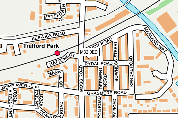 M32 0ED map - OS OpenMap – Local (Ordnance Survey)