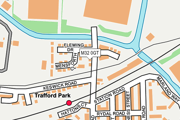 M32 0GT map - OS OpenMap – Local (Ordnance Survey)