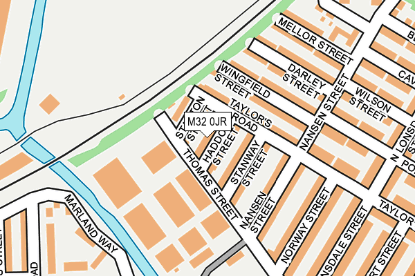 M32 0JR map - OS OpenMap – Local (Ordnance Survey)