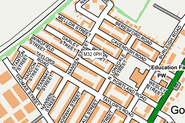 M32 0PH map - OS OpenMap – Local (Ordnance Survey)