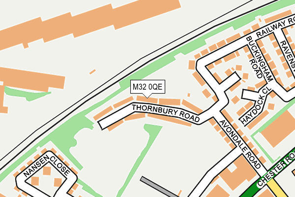 M32 0QE map - OS OpenMap – Local (Ordnance Survey)