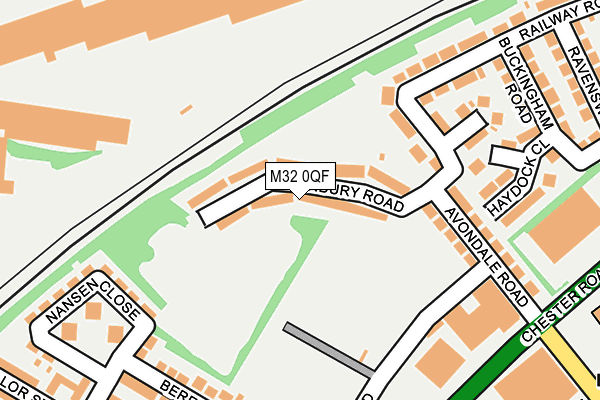 M32 0QF map - OS OpenMap – Local (Ordnance Survey)