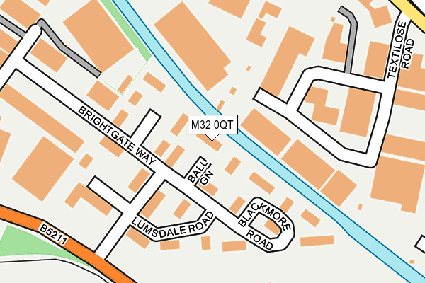 M32 0QT map - OS OpenMap – Local (Ordnance Survey)