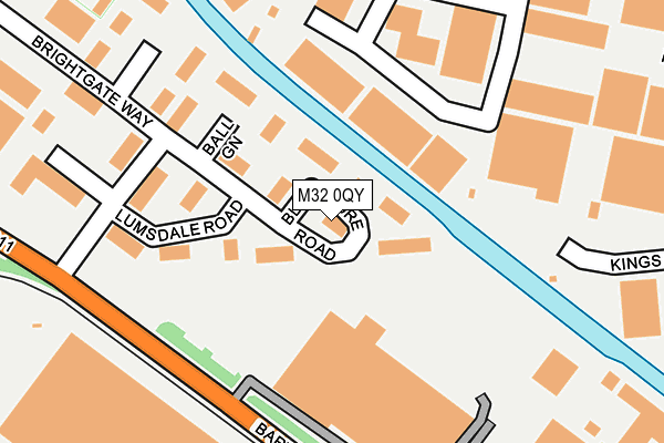 M32 0QY map - OS OpenMap – Local (Ordnance Survey)