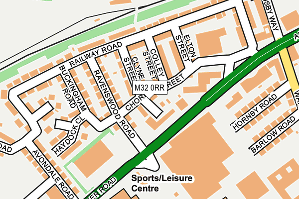 M32 0RR map - OS OpenMap – Local (Ordnance Survey)