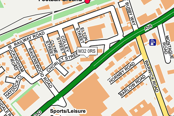 M32 0RS map - OS OpenMap – Local (Ordnance Survey)