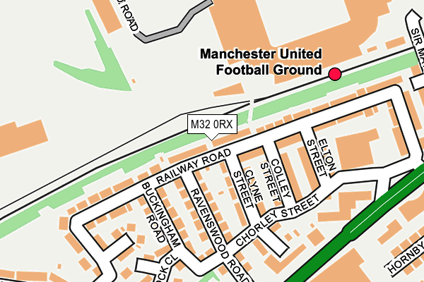 M32 0RX map - OS OpenMap – Local (Ordnance Survey)