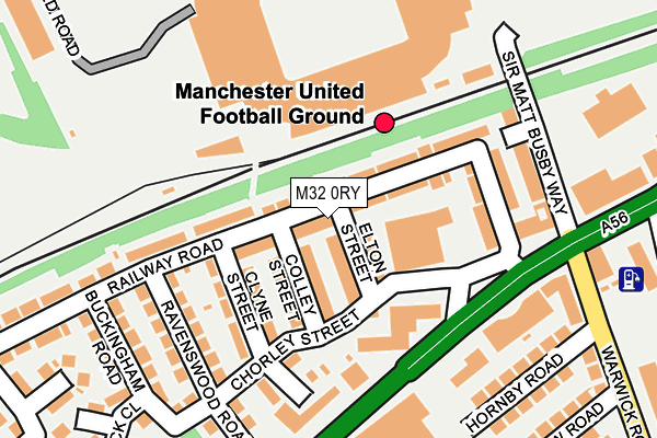 M32 0RY map - OS OpenMap – Local (Ordnance Survey)