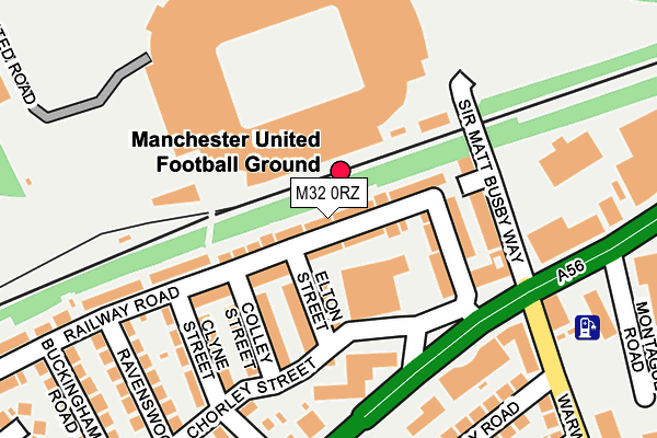 M32 0RZ map - OS OpenMap – Local (Ordnance Survey)