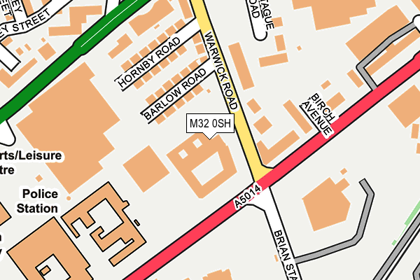 M32 0SH map - OS OpenMap – Local (Ordnance Survey)