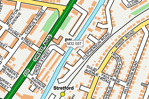 M32 0ST map - OS OpenMap – Local (Ordnance Survey)