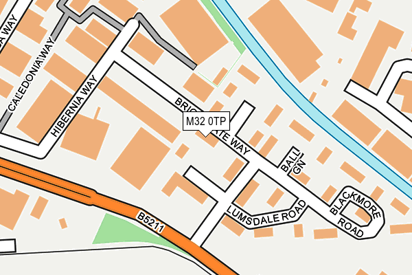 M32 0TP map - OS OpenMap – Local (Ordnance Survey)