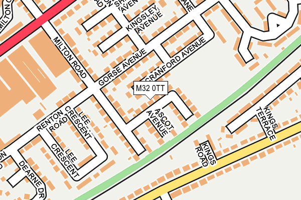 M32 0TT map - OS OpenMap – Local (Ordnance Survey)