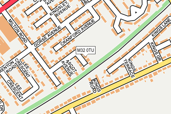 M32 0TU map - OS OpenMap – Local (Ordnance Survey)