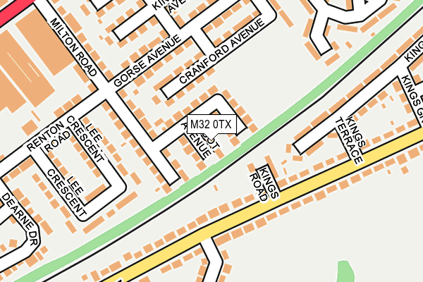 M32 0TX map - OS OpenMap – Local (Ordnance Survey)