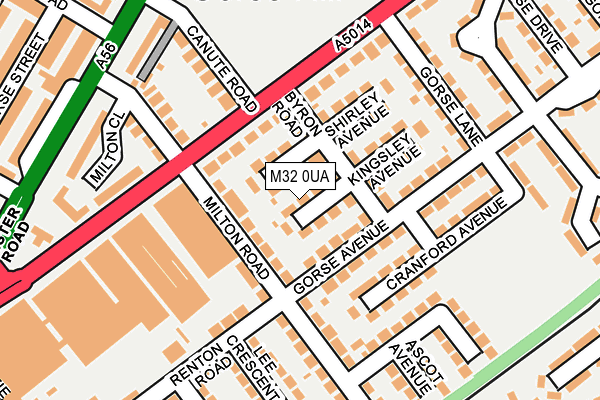 M32 0UA map - OS OpenMap – Local (Ordnance Survey)