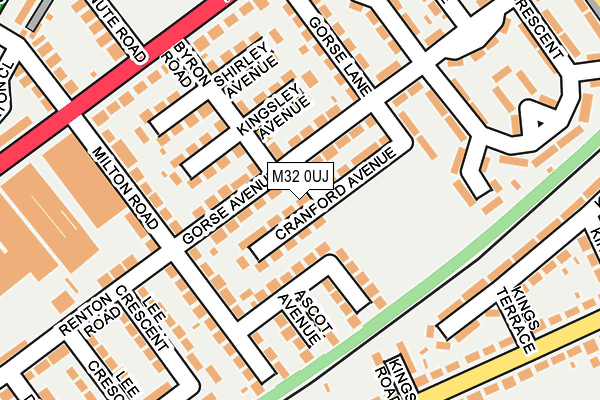 M32 0UJ map - OS OpenMap – Local (Ordnance Survey)
