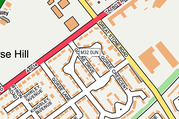 M32 0UN map - OS OpenMap – Local (Ordnance Survey)