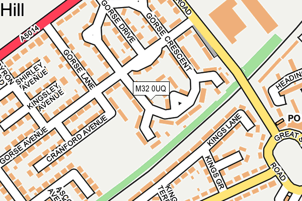 M32 0UQ map - OS OpenMap – Local (Ordnance Survey)