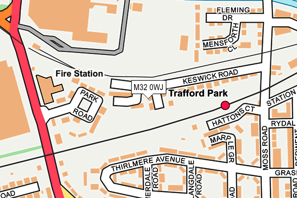 M32 0WJ map - OS OpenMap – Local (Ordnance Survey)