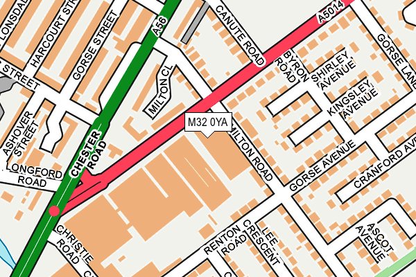 M32 0YA map - OS OpenMap – Local (Ordnance Survey)