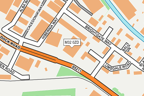 M32 0ZD map - OS OpenMap – Local (Ordnance Survey)