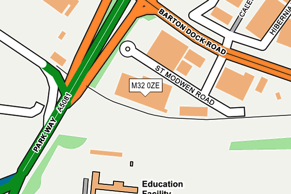 M32 0ZE map - OS OpenMap – Local (Ordnance Survey)