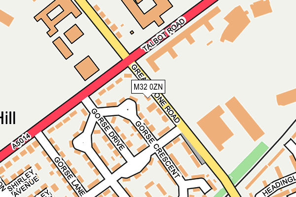 M32 0ZN map - OS OpenMap – Local (Ordnance Survey)