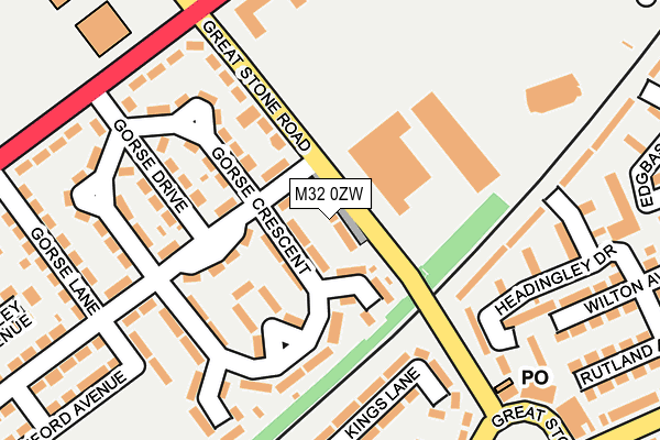 M32 0ZW map - OS OpenMap – Local (Ordnance Survey)