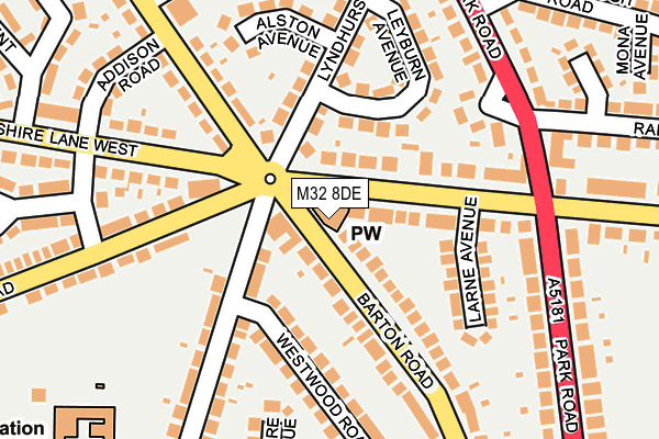 M32 8DE map - OS OpenMap – Local (Ordnance Survey)
