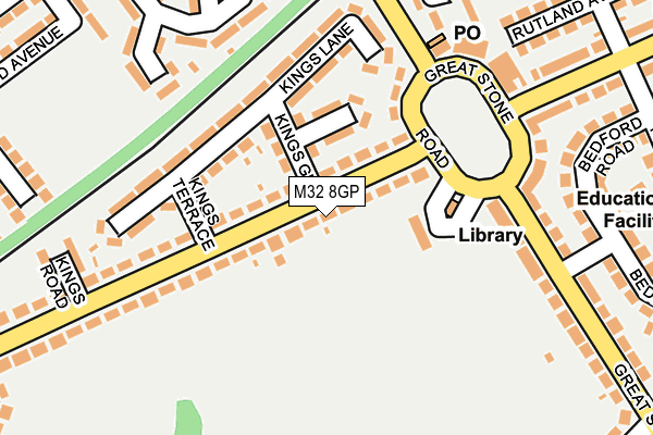 M32 8GP map - OS OpenMap – Local (Ordnance Survey)