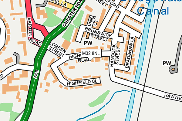 M32 8NL map - OS OpenMap – Local (Ordnance Survey)