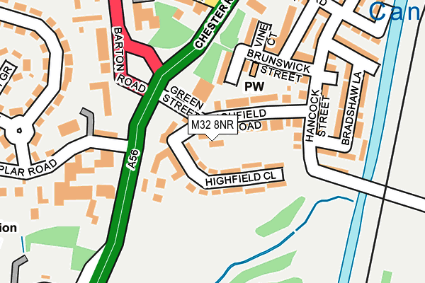 M32 8NR map - OS OpenMap – Local (Ordnance Survey)