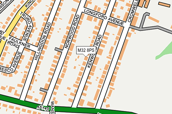 M32 8PS map - OS OpenMap – Local (Ordnance Survey)