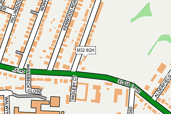 M32 8QH map - OS OpenMap – Local (Ordnance Survey)
