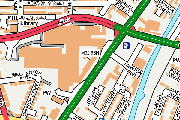 M32 9BH map - OS OpenMap – Local (Ordnance Survey)