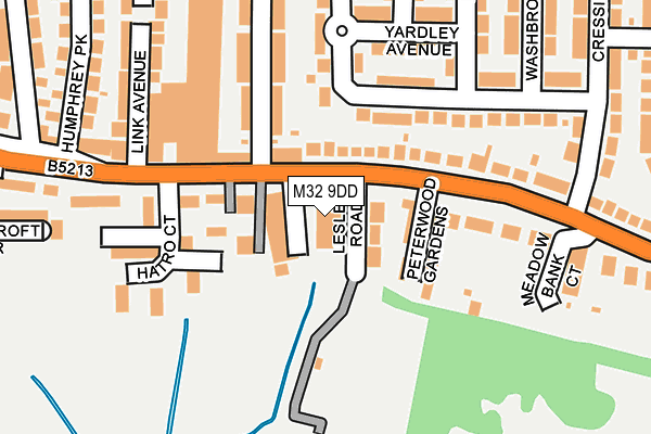 M32 9DD map - OS OpenMap – Local (Ordnance Survey)