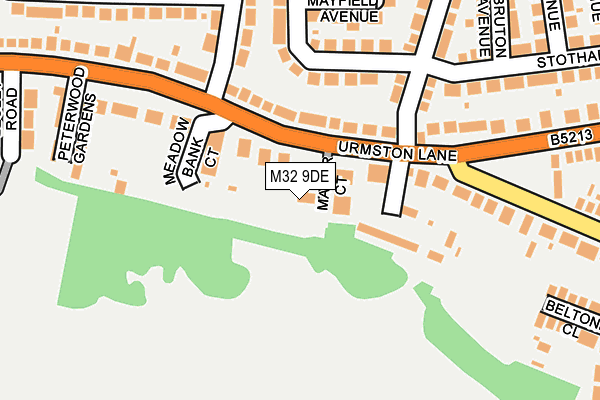 M32 9DE map - OS OpenMap – Local (Ordnance Survey)